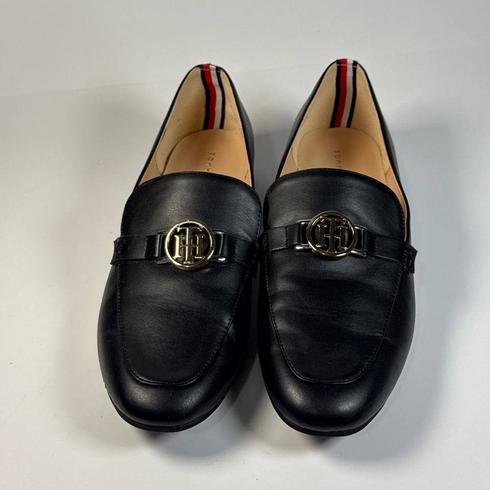 Tommy Hilfiger Cozte Loafer 9.5 M Black Leather